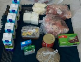 گزارش اهداء بسته های غذایی (برنامه اصلاح غذایی تعدادی از خانواده های تحت پوشش)- خرداد ۱۴۰۱