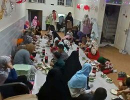 برگزاری جشن و اطعام خانواده های ایتام در روز میلاد حضرت معصومه (س)